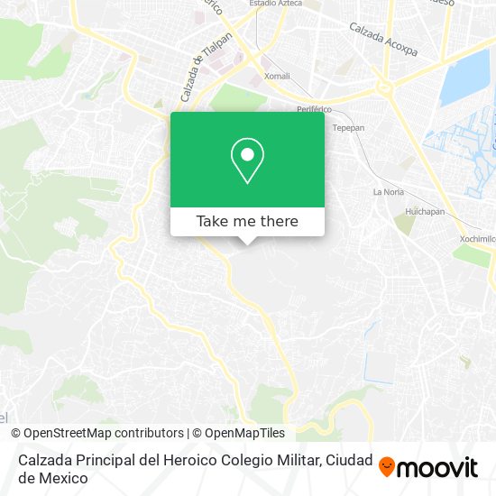 Mapa de Calzada Principal del Heroico Colegio Militar