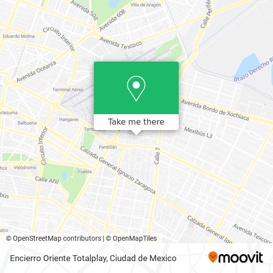 Encierro Oriente Totalplay map