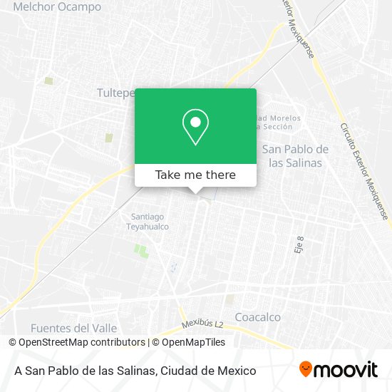 A San Pablo de las Salinas map
