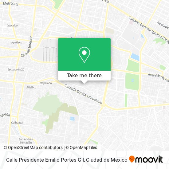 Calle Presidente Emilio Portes Gil map