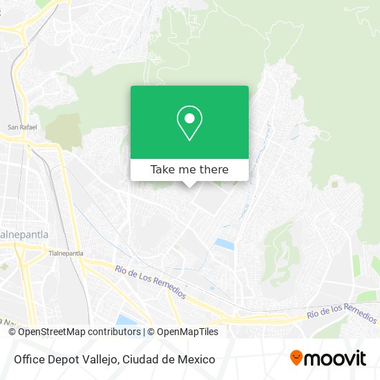 Office Depot Vallejo map