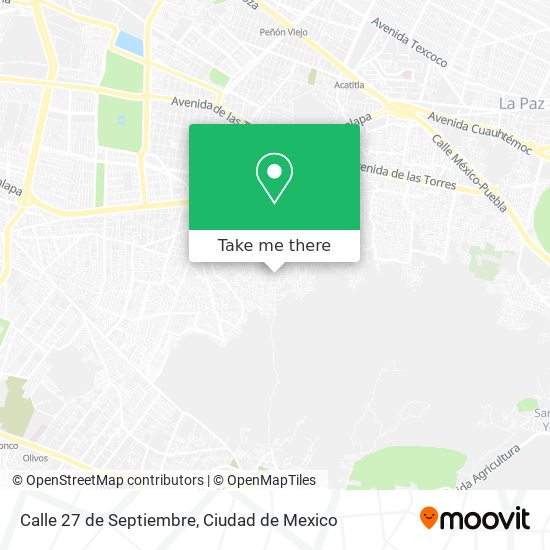 Mapa de Calle 27 de Septiembre