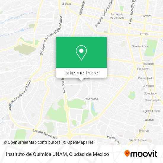 Instituto de Química UNAM map