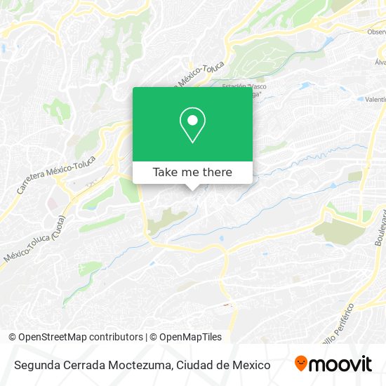 Segunda Cerrada Moctezuma map