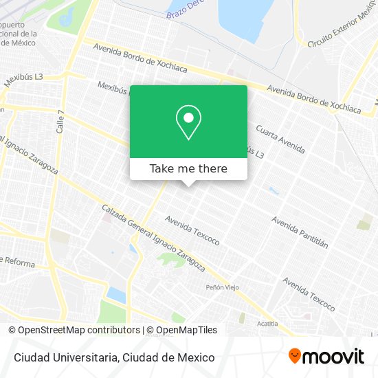 Mapa de Ciudad Universitaria