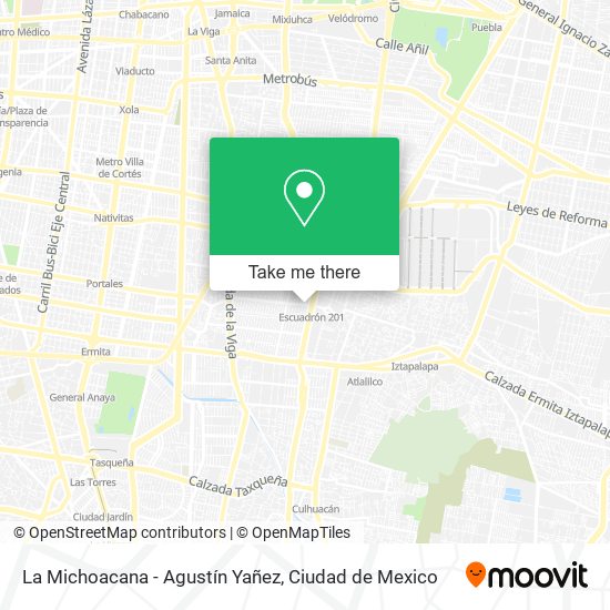 La Michoacana - Agustín Yañez map