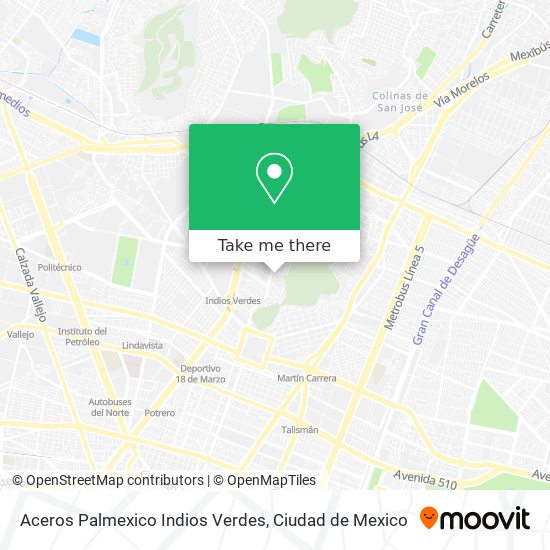 Aceros Palmexico Indios Verdes map