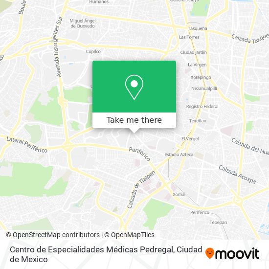 Centro de Especialidades Médicas Pedregal map