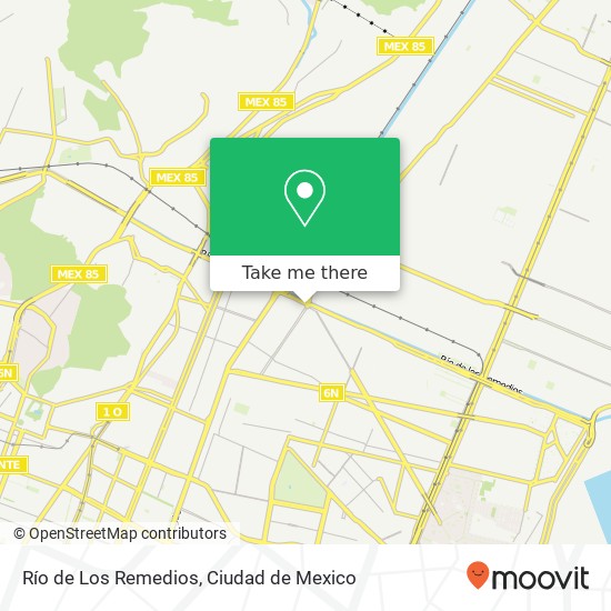 Río de Los Remedios map