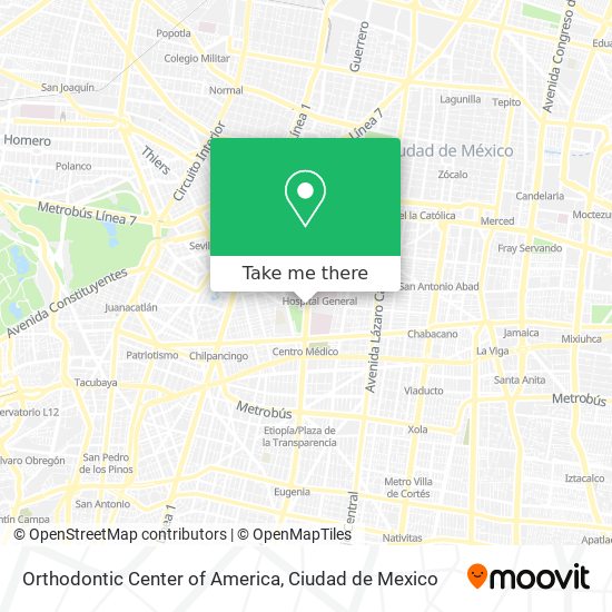Orthodontic Center of America map