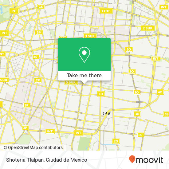 Shoteria Tlalpan map