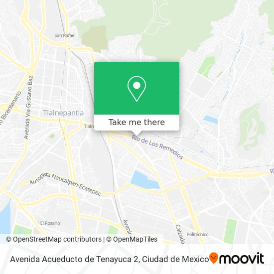 Avenida Acueducto de Tenayuca 2 map