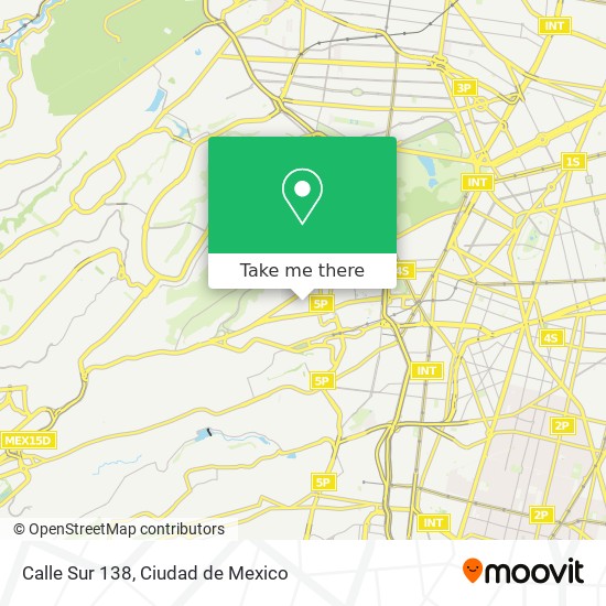 Mapa de Calle Sur 138