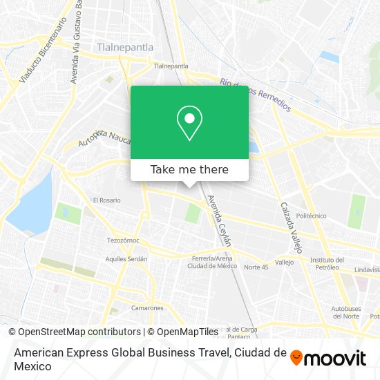 Mapa de American Express Global Business Travel