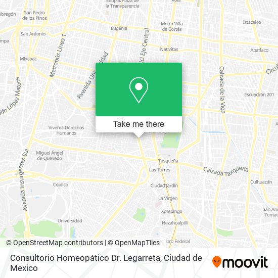 Consultorio Homeopático Dr. Legarreta map