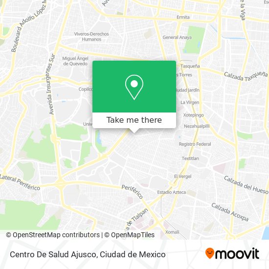 Centro De Salud Ajusco map