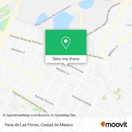 Mapa de Feria de Las Flores