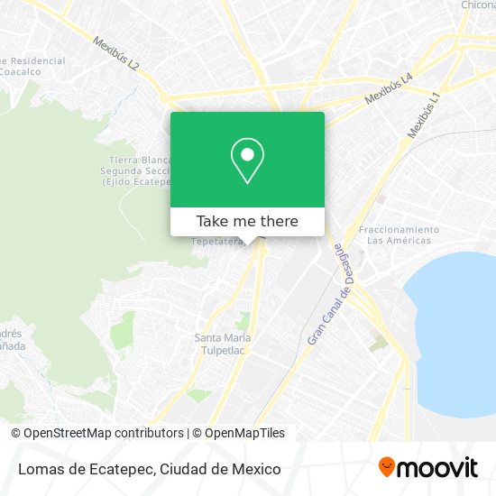 Mapa de Lomas de Ecatepec
