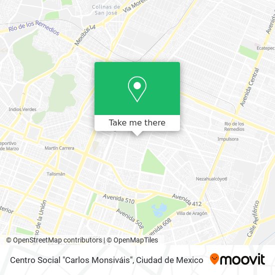 Centro Social "Carlos Monsiváis" map