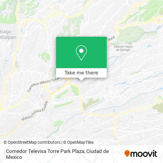 Comedor Televisa Torre Park Plaza map