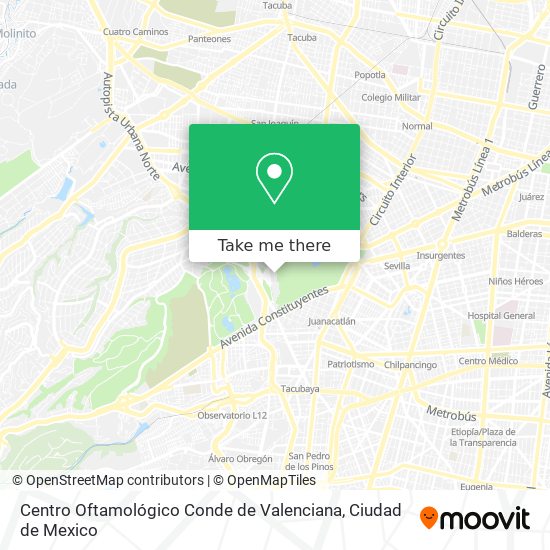 Mapa de Centro Oftamológico Conde de Valenciana