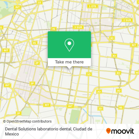 Mapa de Dental Solutions laboratorio dental