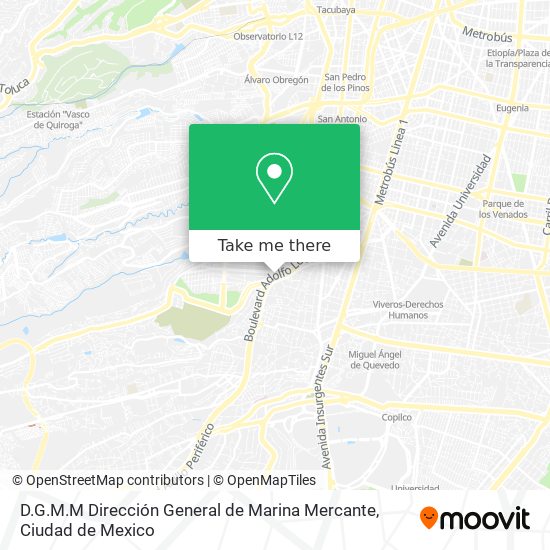 D.G.M.M Dirección General de Marina Mercante map