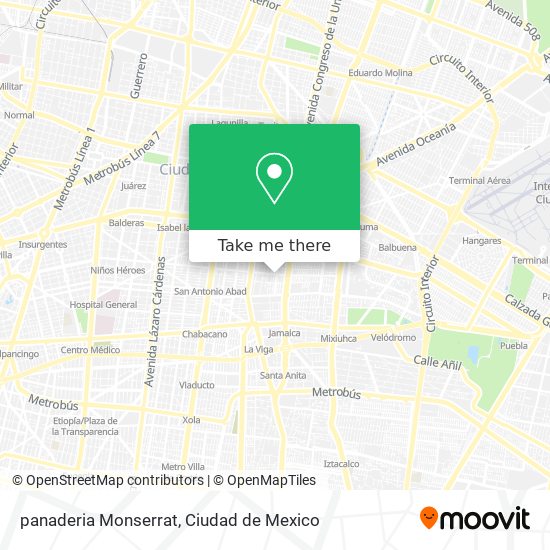 panaderia Monserrat map