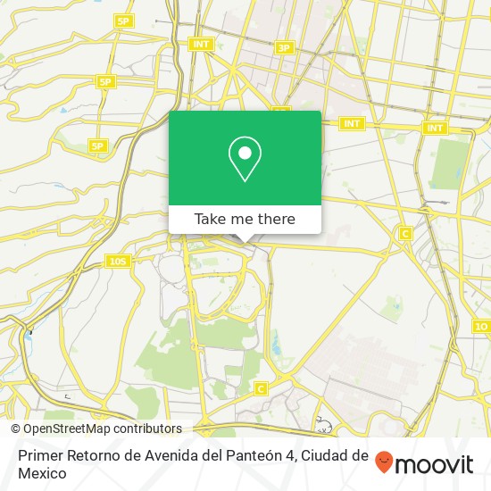 Primer Retorno de Avenida del Panteón 4 map