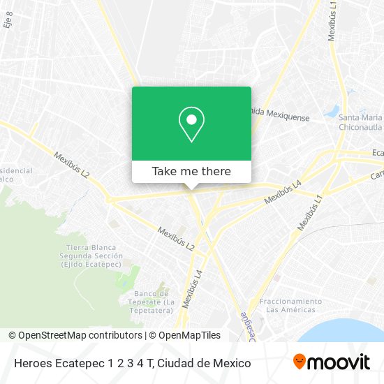 Mapa de Heroes Ecatepec 1 2 3 4 T