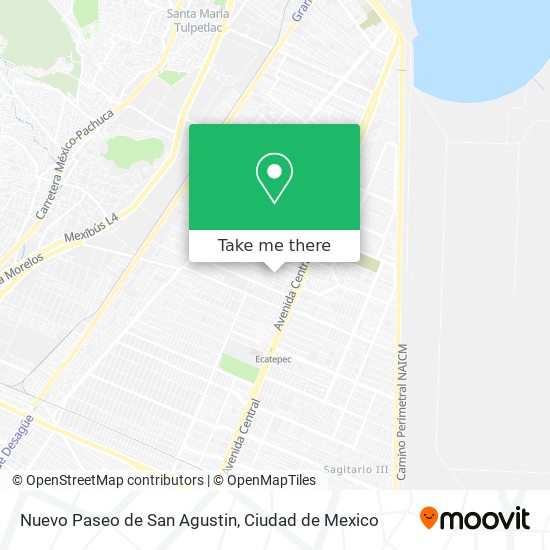 Mapa de Nuevo Paseo de San Agustin