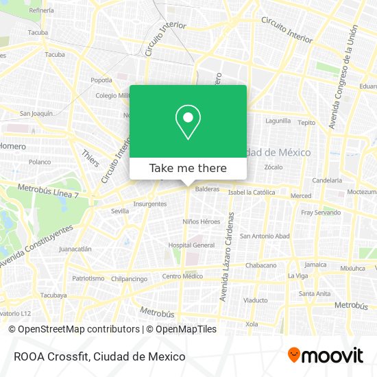 Mapa de ROOA Crossfit