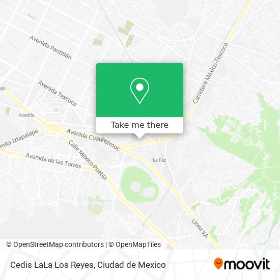 Cedis LaLa Los Reyes map