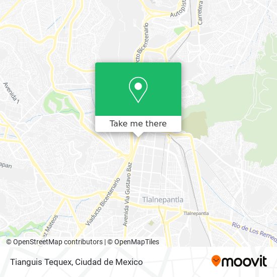 Tianguis Tequex map