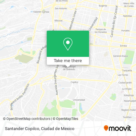 Santander Copilco map