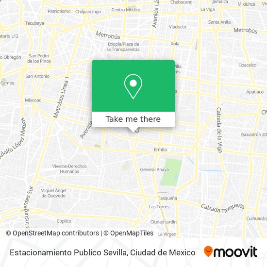 Estacionamiento Publico Sevilla map