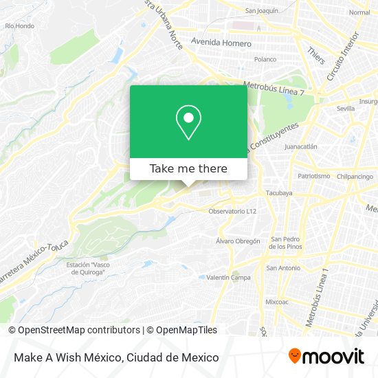 Mapa de Make A Wish México