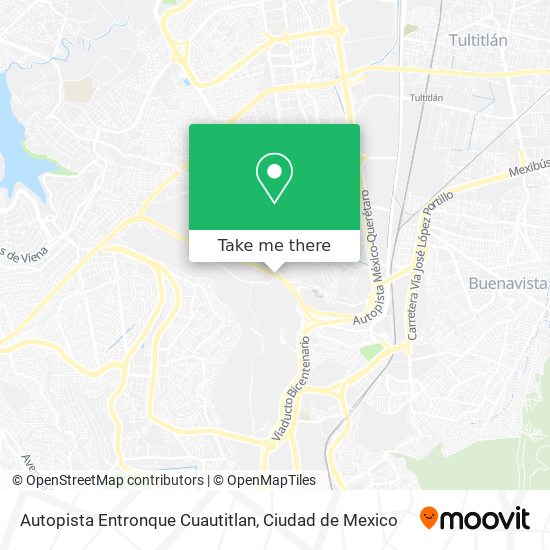 Autopista Entronque Cuautitlan map