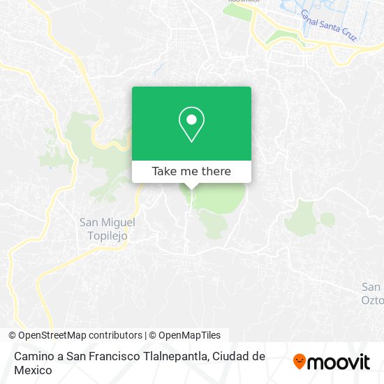 Mapa de Camino a San Francisco Tlalnepantla