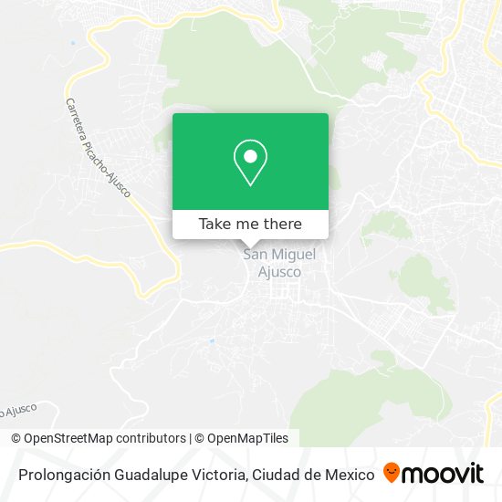 Mapa de Prolongación Guadalupe Victoria