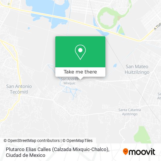 Mapa de Plutarco Elías Calles (Calzada Mixquic-Chalco)
