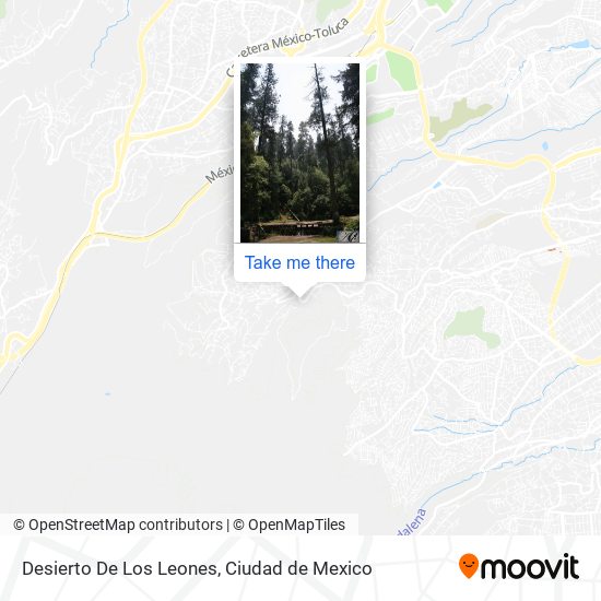 Desierto De Los Leones map