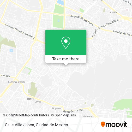 Calle Villa Jiloca map