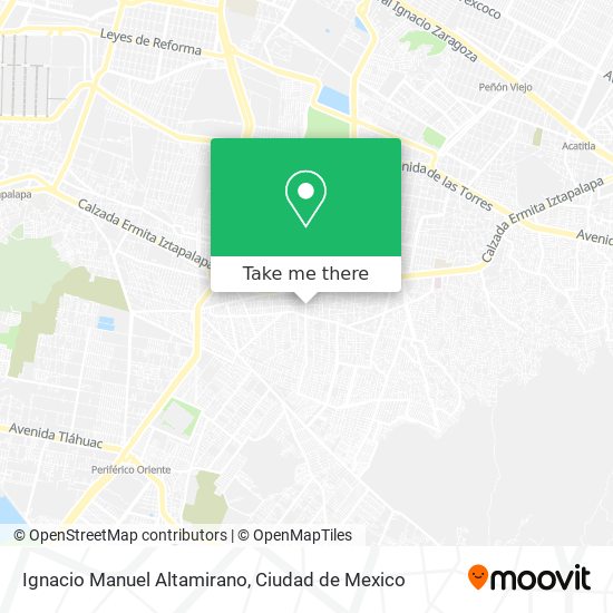 Ignacio Manuel Altamirano map