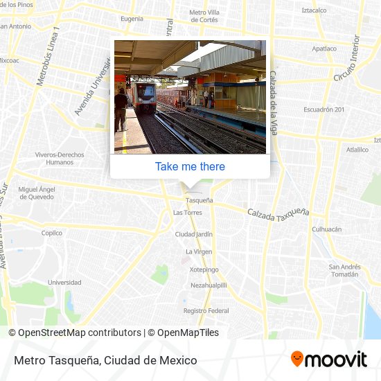 Mapa de Metro Tasqueña