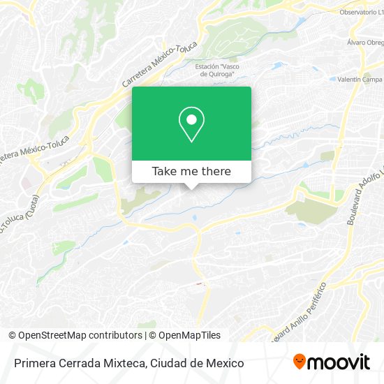 Primera Cerrada Mixteca map