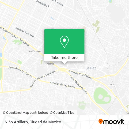 Mapa de Niño Artillero