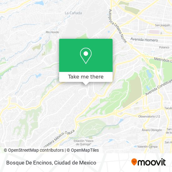 Mapa de Bosque De Encinos