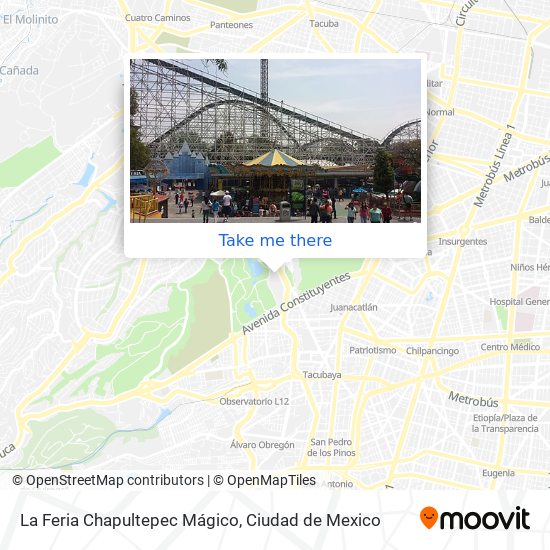 Mapa de La Feria Chapultepec Mágico