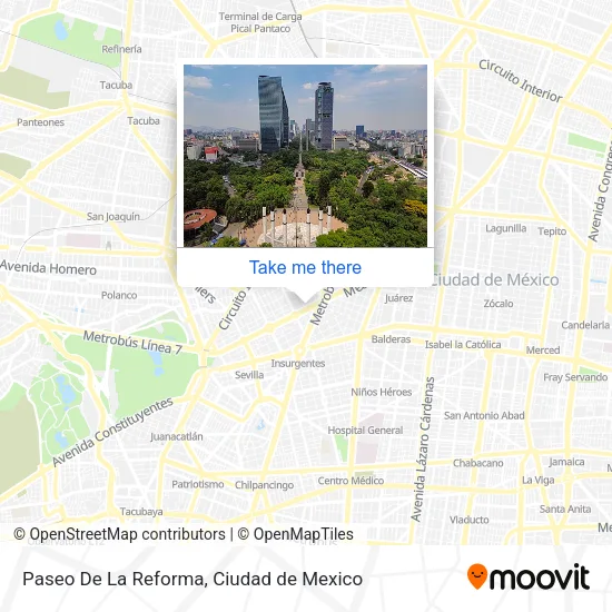 Paseo De La Reforma map